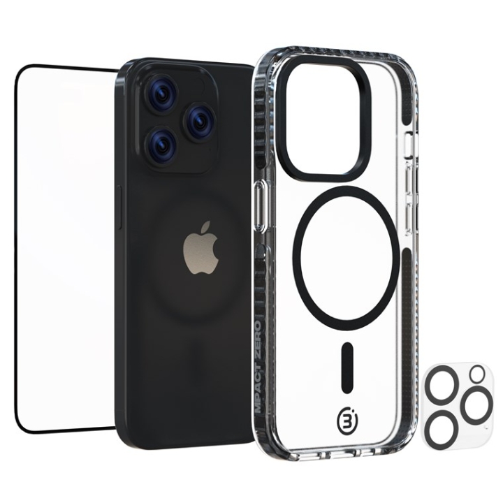 Impact Zero mobilskal 3in1-set kompatibel med Apple iPhone 15 Pro Max