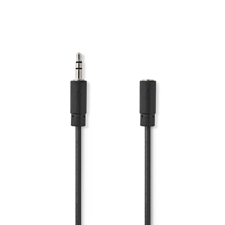 Nedis Stereoljudkabel | 3.5 mm Hane | 3.5 mm Hona | Nickelplaterad | 5.00 m | Rund