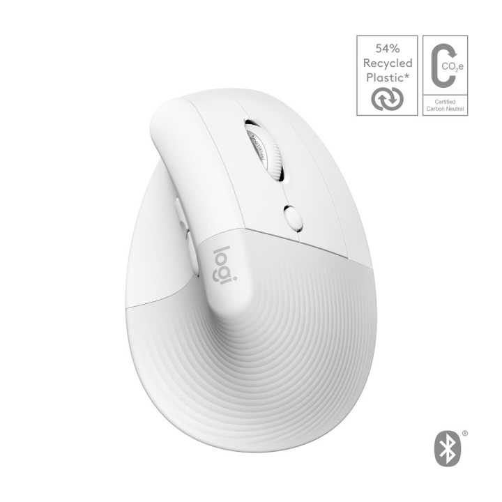 Lift for Mac Vertical Ergonomic Mouse, Off-White/Pa