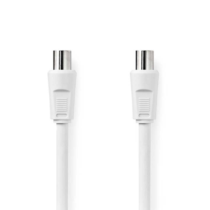 Nedis Koaxialkabel | IEC (Koax) Hane | IEC (Koax) Hona | Nickelplaterad | 90 dB | 75 Ohm | Dubbelskärmad | 1.50 m | Rund | PVC