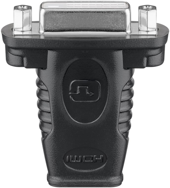 Goobay HDMI™/DVI-I-adapter, förnicklad HDMI™-uttag (typ A) > DVI-I-uttaget Dual Link (24 + 5 stift)