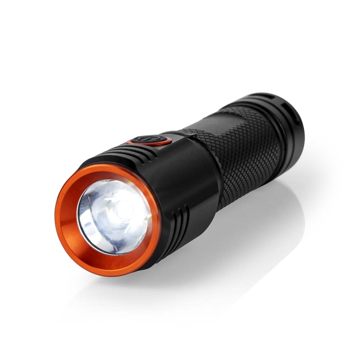 Nedis LED ficklampa | Batteridriven | 3.7 V DC | 20 W | 1x 18650 | Uppladdningsbar | Angivet ljusflöde: 2000 lm