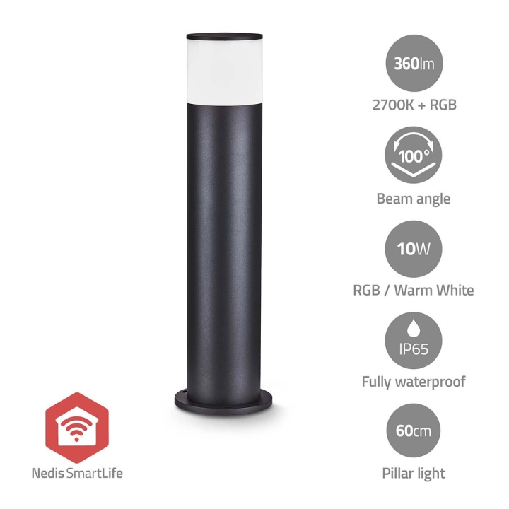 Nedis Smartlife utomhusljus | 360 lm | Zigbee 3.0 | 10 + 4 W | RGB / Varm Vit | 2700