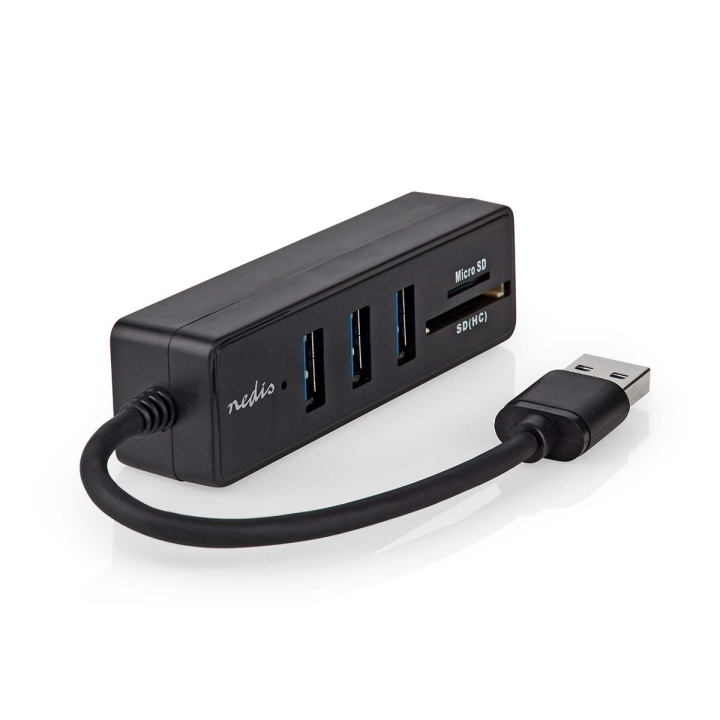 Nedis USB-hubb | USB-A Male | 3x USB A Female | 5-Port port(s) | USB 3.2 Gen 1 | USB ström