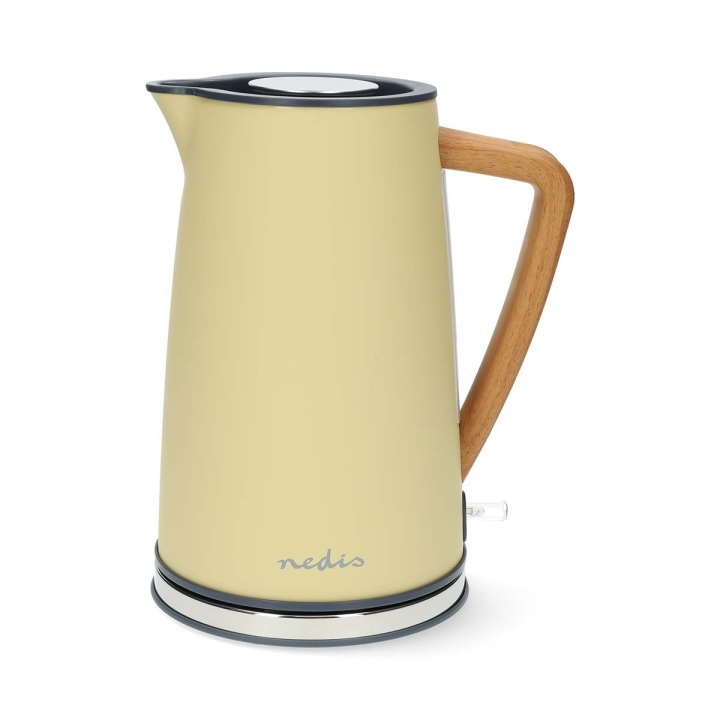 Nedis Vatten kokare | 1.7 l | Soft-Touch | Gul | Roterbar 360 grader | Dolt värmeelement