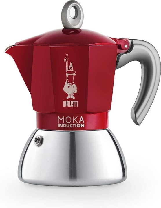 Bialetti Moka Induktion röd, 6