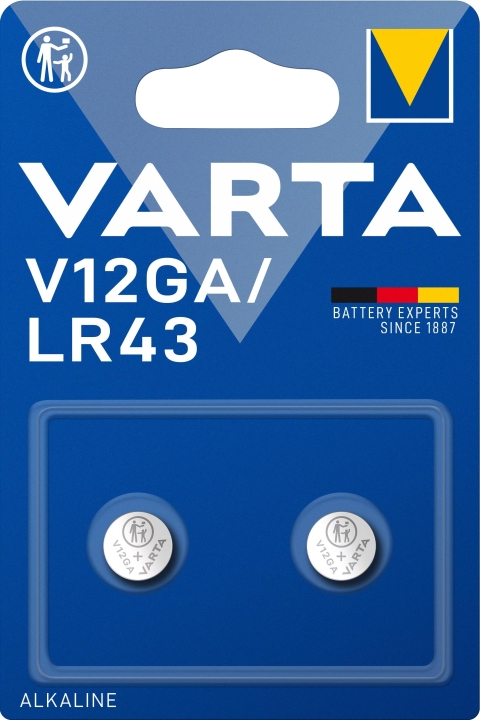 Varta V12GA/LR43 Alkaline 2 Pack