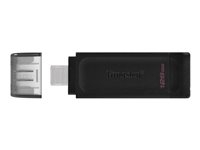 Kingston DataTraveler 70 128 GB USB-C 3.2 Gen 1 svart