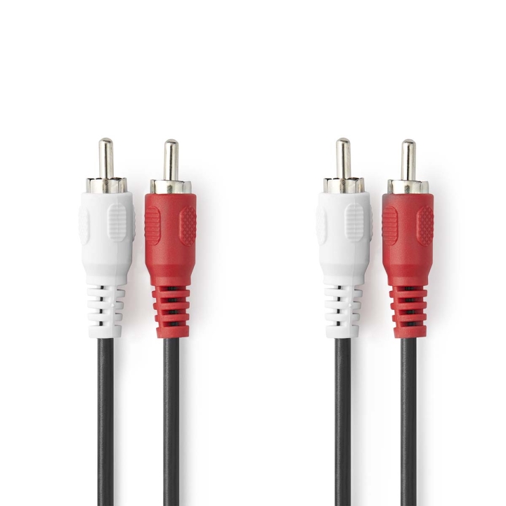 Nedis Stereoljudkabel | 2x RCA Hane | 2x RCA Hane | Nickelplaterad | 1.50 m | Rund