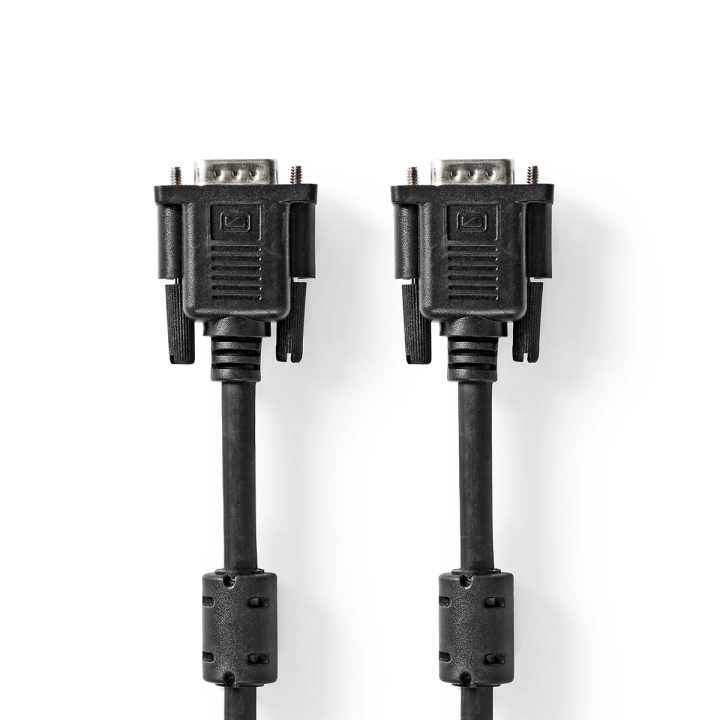 Nedis VGA-kabel | VGA Hane | VGA Hane | Nickelplaterad | Maximal upplösning: 1280x768 | 5.00 m | Rund | ABS