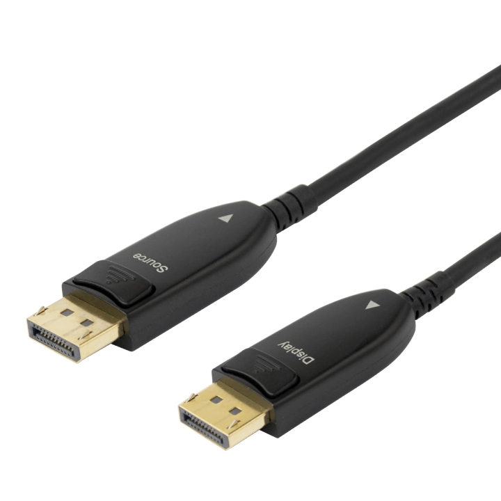 DELTACO Displayport 1.4 cable, AOC, 8K@30Hz, 15m