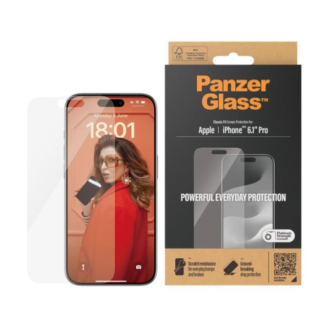 PanzerGlass Screen Protector Apple iPhone 15 Pro