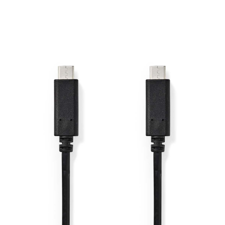 Nedis USB-kabel | USB 3.2 Gen 1 | USB-C™ Hane | USB-C™ Hane | 60 W | 4K@60Hz | 5 Gbps | Nickelplaterad | 2.00 m | Rund | PVC