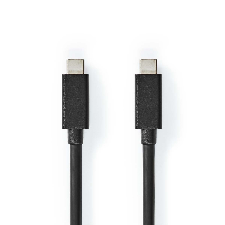 Nedis USB-kabel | USB 3.2 Gen 2 | USB-C™ Hane | USB-C™ Hane | 100 W | 4K@60Hz | 20 Gbps | Nickelplaterad | 2.00 m | Rund | PVC