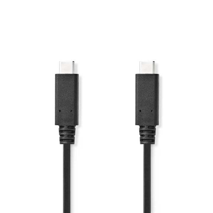 Nedis USB-kabel | USB 3.2 Gen 2 | USB-C™ Hane | USB-C™ Hane | 240 W | 8K@30Hz | 20 Gbps | Nickelplaterad | 1.00 m | Rund | PVC