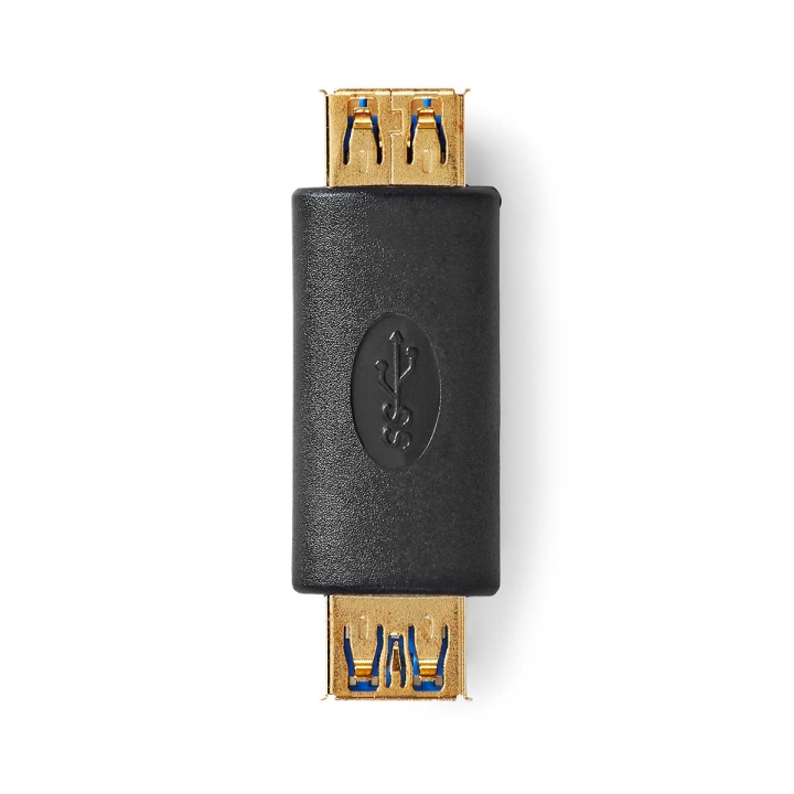 Nedis USB-A Adapter | USB 3.2 Gen 1 | USB-A Hona | USB-A Hona | 5 Gbps | Rund | Guldplaterad