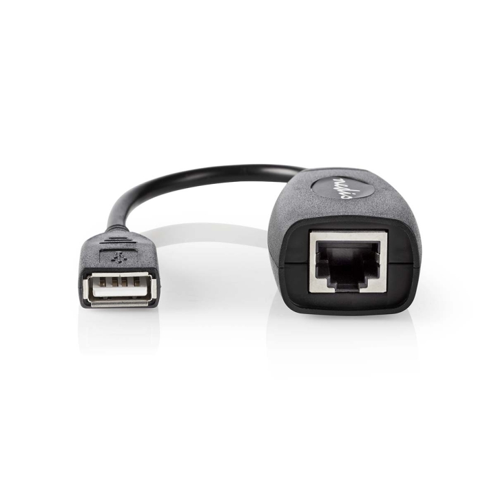 Nedis Aktiv USB-kabel | USB 1.1 | USB-A Hane | RJ45 Hona | 12 Mbps | 0.20 m | Rund | Nickelplaterad | PVC