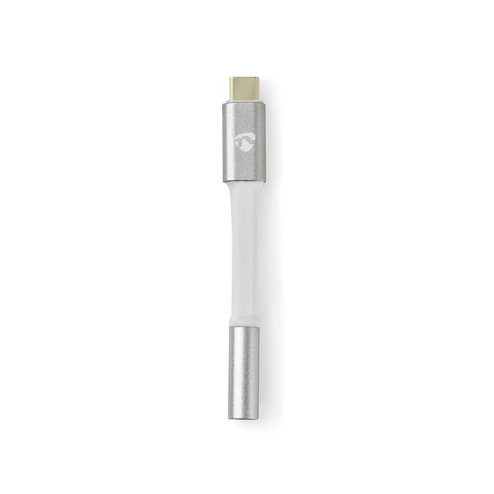 Nedis USB-C™ Adapter | USB 2.0 | USB-C™ Hane | 3.5 mm Hona | 0.08 m | Rund | Guldplaterad | Flätad / Nylon
