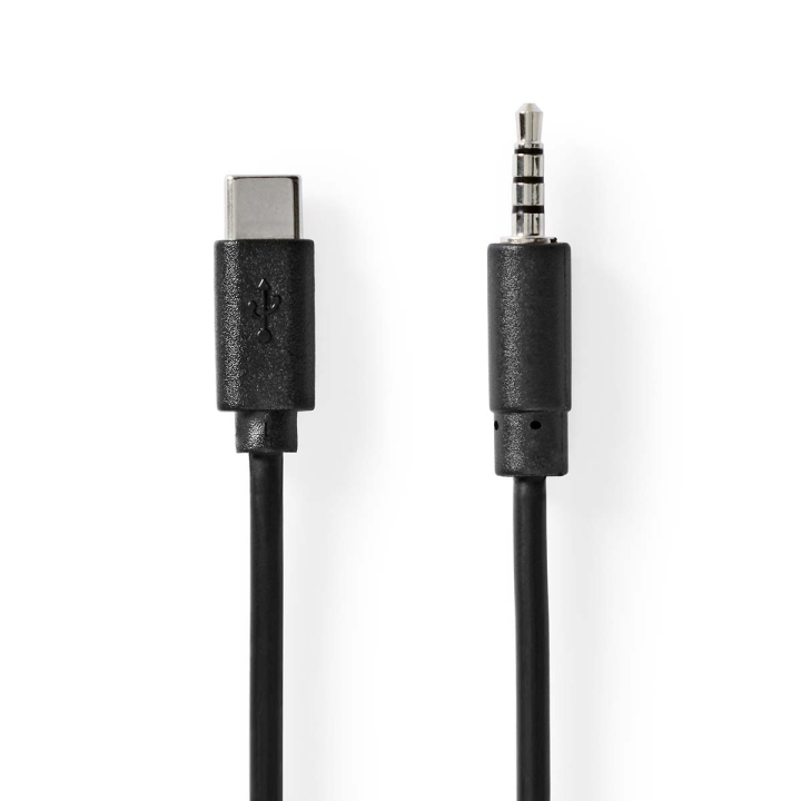 Nedis USB-C™ Adapter | USB 2.0 | USB-C™ Hane | 3.5 mm Hane | 1.00 m | Rund | Nickelplaterad