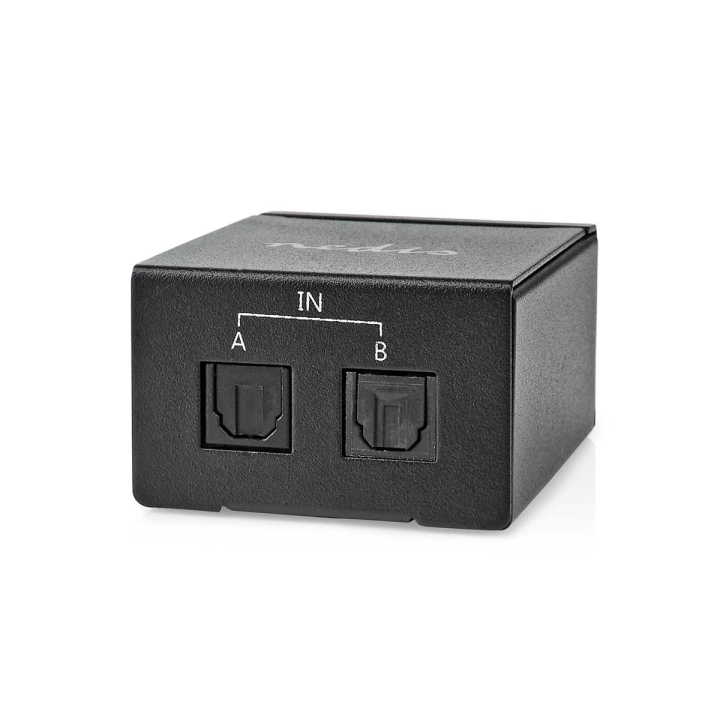 Nedis Digital Audio Switch | Tvåvägs | Ingång för audio/video/dataanslutningar: DC Power / 2x TosLink | Audio / video / dataanslutningar utgång: TosLink Female | Instruktionsbok / Omkopplare