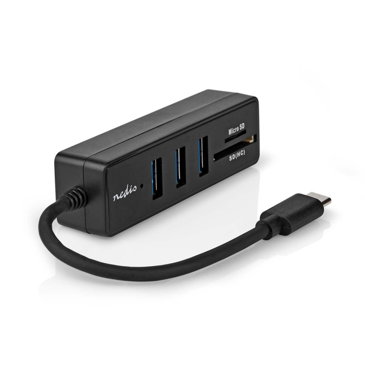Nedis USB-hubb | 1x USB-C™ | 3x USB A Female | 5-Port port(s) | USB 3.2 Gen 1 | USB ström