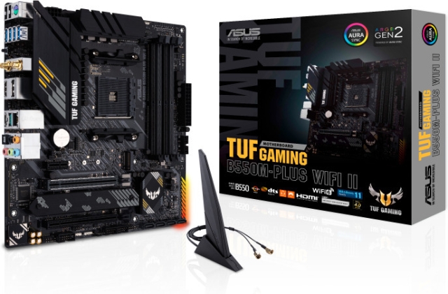 TUF GAMING B550M-PLUS WIFI II AM4 mikro-ATX-moderkort