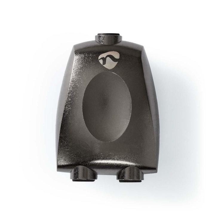 Nedis TosLink Adapter | TosLink Hona | 2x TosLink Hona | Splitter | Aluminium | Grått Med Metall