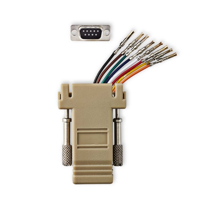 Nedis Serial adapter | Adapter | D-SUB 9-Pin Hona | RJ45 Hona | Nickelplaterad