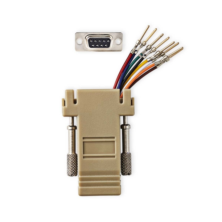 Nedis Serial adapter | Adapter | D-SUB 9-Pin Hane | RJ45 Hona | Nickelplaterad
