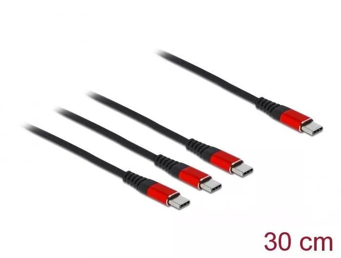 DeLOCK USB Charging Cable 3 in 1 to 3 x 30 cm