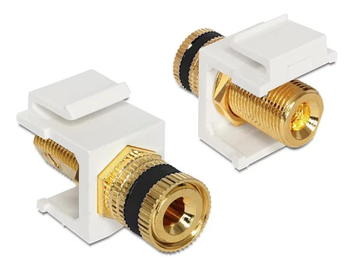 DeLOCK Keystone module binding post > thread nut black