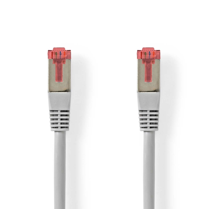 Nedis CAT6 Nätverkskabel | RJ45 hane | RJ45 hane | SF/UTP | 0.25 m | Rund | PVC | Grå | Label