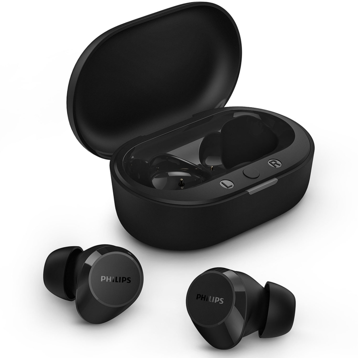 TAT1209BK True Wireless-hörlurar. Små och bekväma. 6+18 tim speltid. IPX4-klass. Svarta