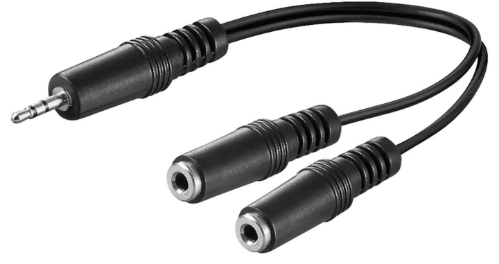 Goobay 3,5 mm hankabel - 2 x 3,5 mm mono honkabel, 0,2 m