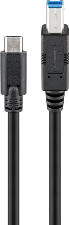 Goobay USB-C till USB-B-kabel, 1 m