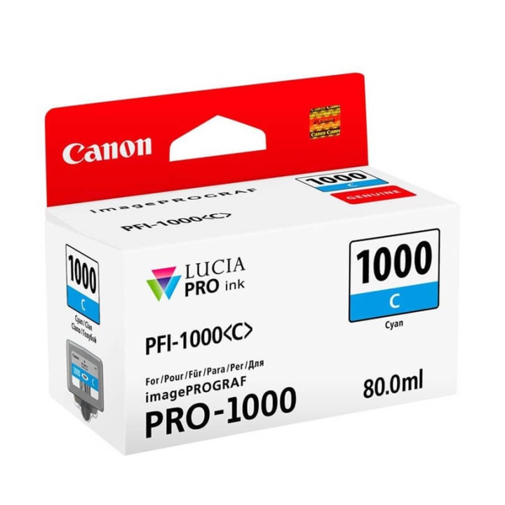 Canon Bläck 0547C001 PFI-1000 Cyan