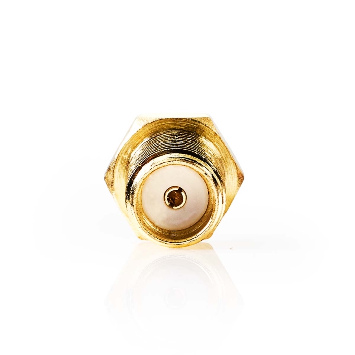 Nedis SMA Adapter | SMA Hona | TS9 | Guldplaterad | 50 Ohm | Rak | PVC