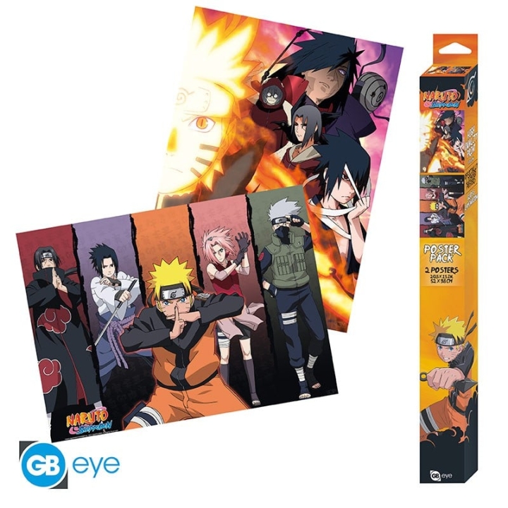 Abysse NARUTO SHIPPUDEN - Set 2 Chibi-affischer (52x38)