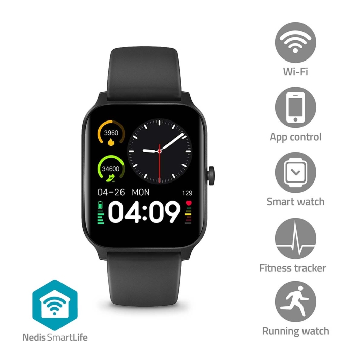 Nedis SmartLife-klocka | 1.69 " | LCD | IP68 | Maximal användningstid: 240 timmar