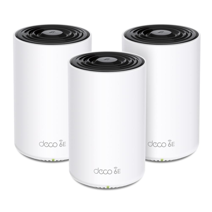 TP-Link Deco XE75 Pro (3-pack) Wi-Fi 6E AXE5400 Wi-Fi-system med nät för hela hemmet