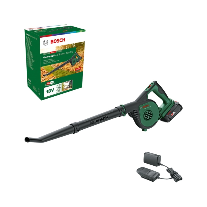 Batteridriven lövblås Universal 18V-130 2,5AH (batteri och laddare ingår)