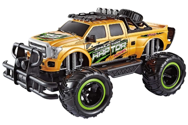 Raptor R Toy Köp TEC-TOY Raptor R/C 1:12, 2,4GHz 7,4V Li-Ion - gul (471403) | Teknikprof