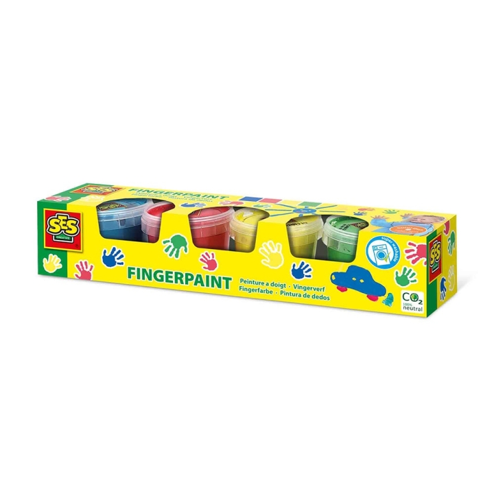 SES Creative Fingerfärg Primär 4x110ml - (S00391)