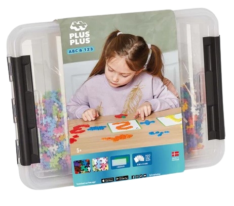 Plus Plus ABC & 123 Förvaringslåda / 2000 st ( 3923 )