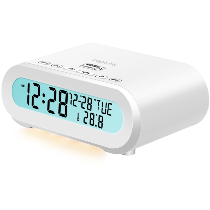 LogiLink Klockradio Temp/Luftfuktighet USB-C/Batteridrift