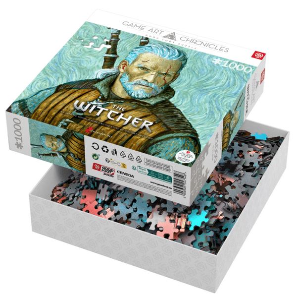 Good Loot Game Art Chronicles Pussel: The Witcher Geralt & Vincent van Gogh (1000 bitar)