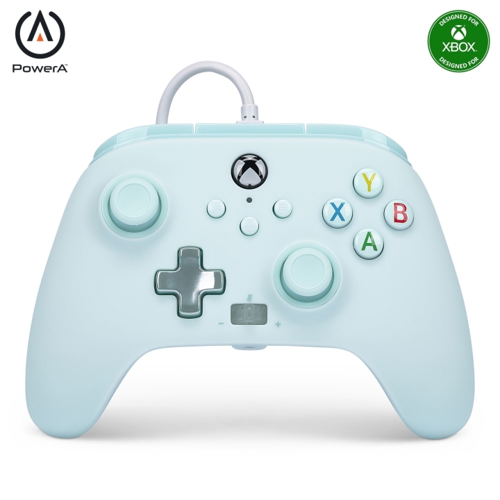 Köp PowerA Enhanced Wired Controller - Xbox Series X/S - Bomullsgodisblå