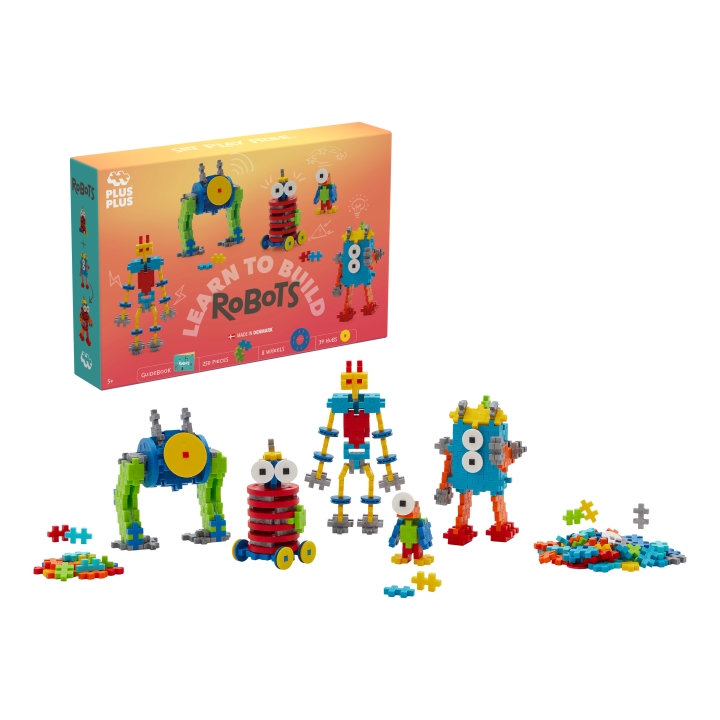 Plus Plus Lär dig att bygga robotar (3963)
