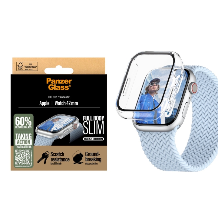 PanzerGlass Skärmskydd - Apple Watch 10 - 41mm Fullbody Slim