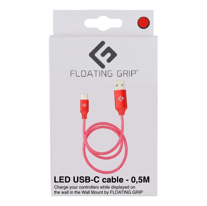 FLOATING GRIP 0,5M LED USB-C-kabel